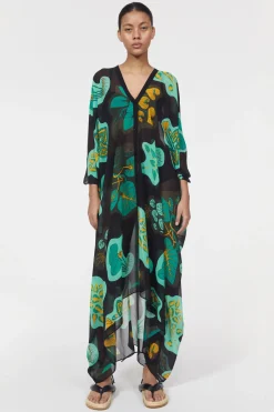 Rodebjer The Heartleaf Capsule^Agave Leaf Caftan