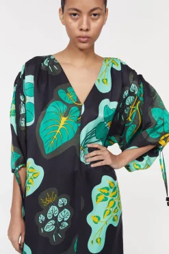 Rodebjer New Arrivals^Dakota Leaf Hammered Dress