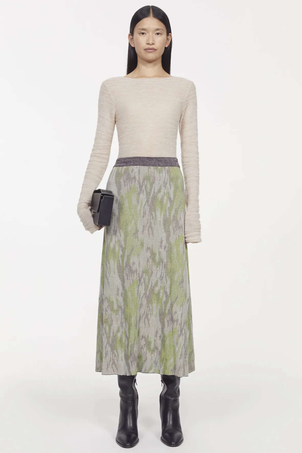 Rodebjer Knitwear^Flora Jaquard Knitted Skirt
